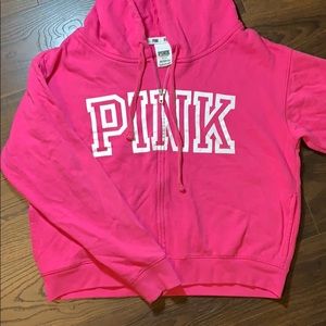 PINK VS Pink Zip Up Hoodie